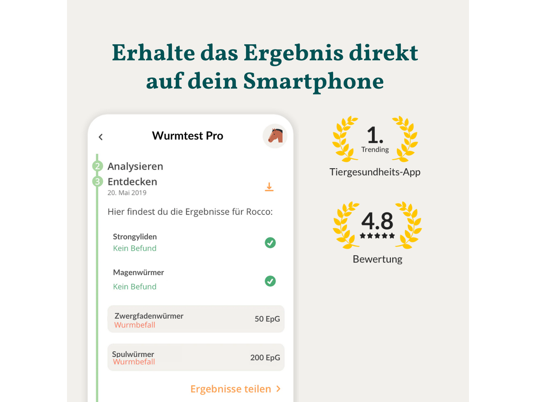 Vetevo worm test horse Pro