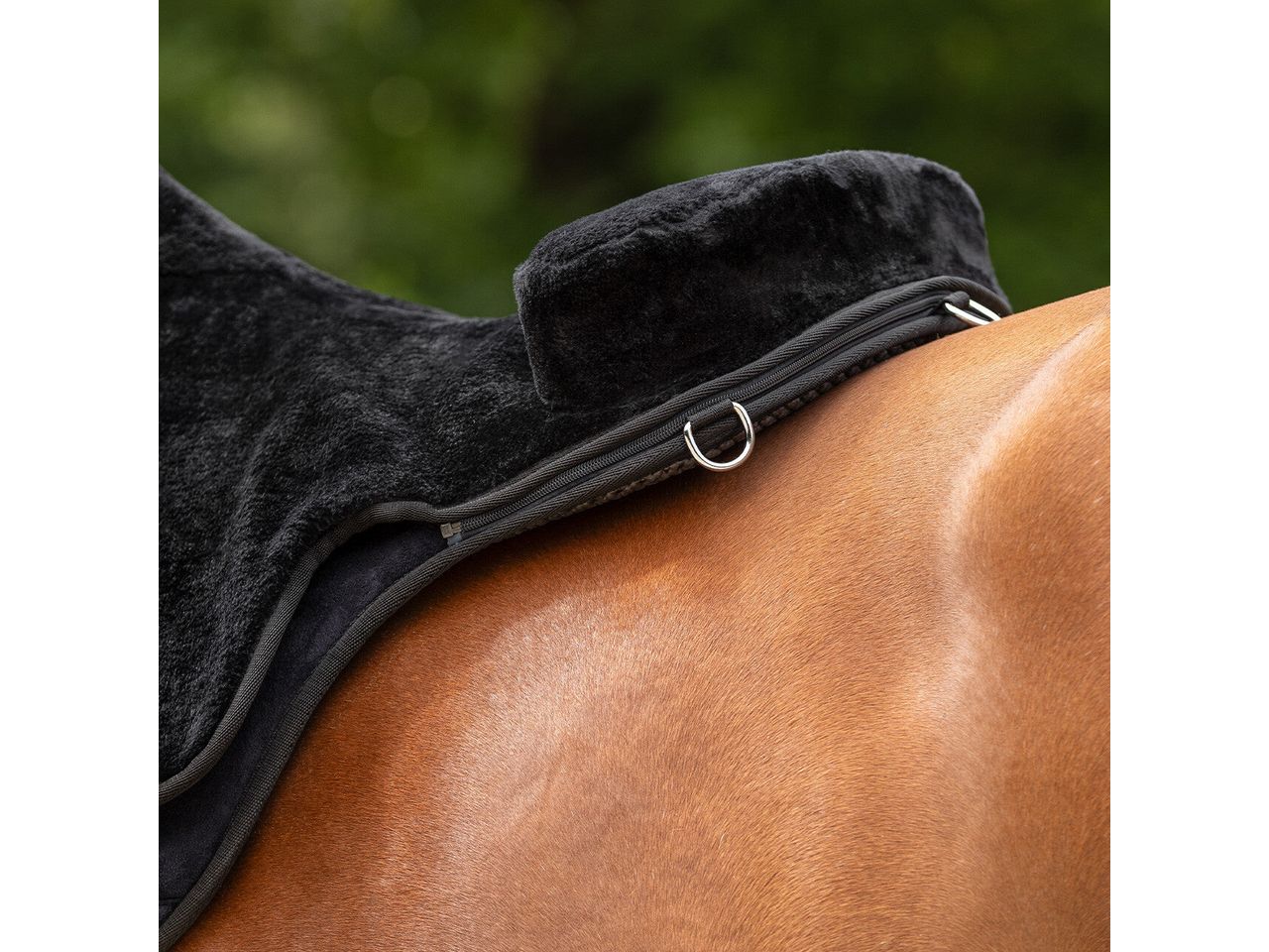 QHP Bareback Pad Kunstfellsattel Super Soft