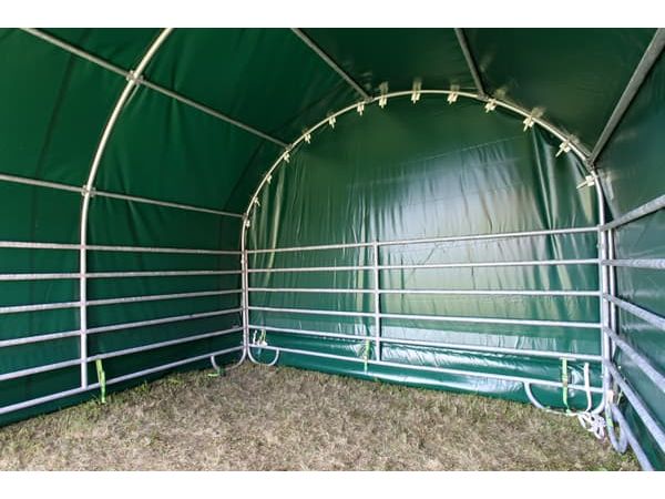 COVER ALL Giebelwand 4 m, giebel lang, giebel mit überhang, farbe grün