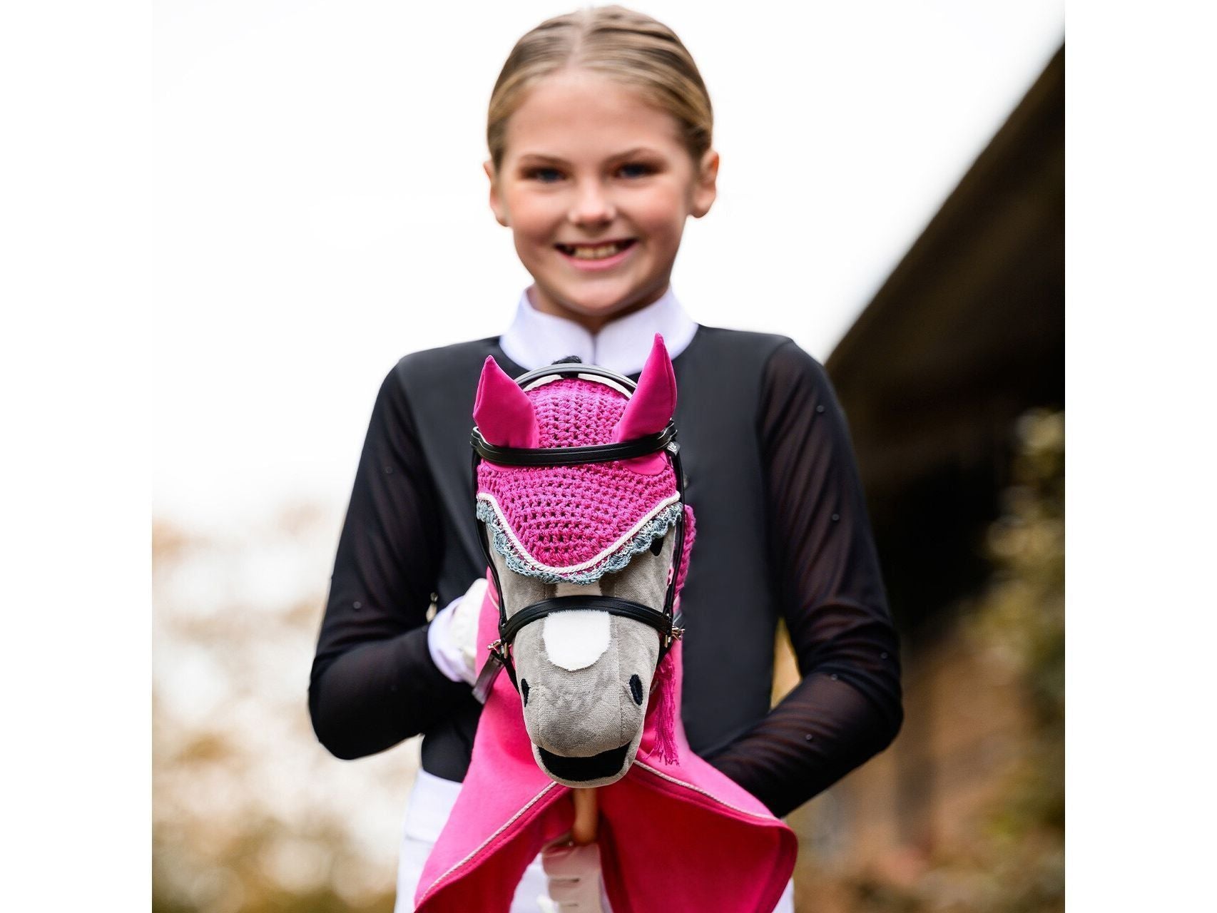 QHP Ohrenhaube für Steckenpferd Hobby Horse