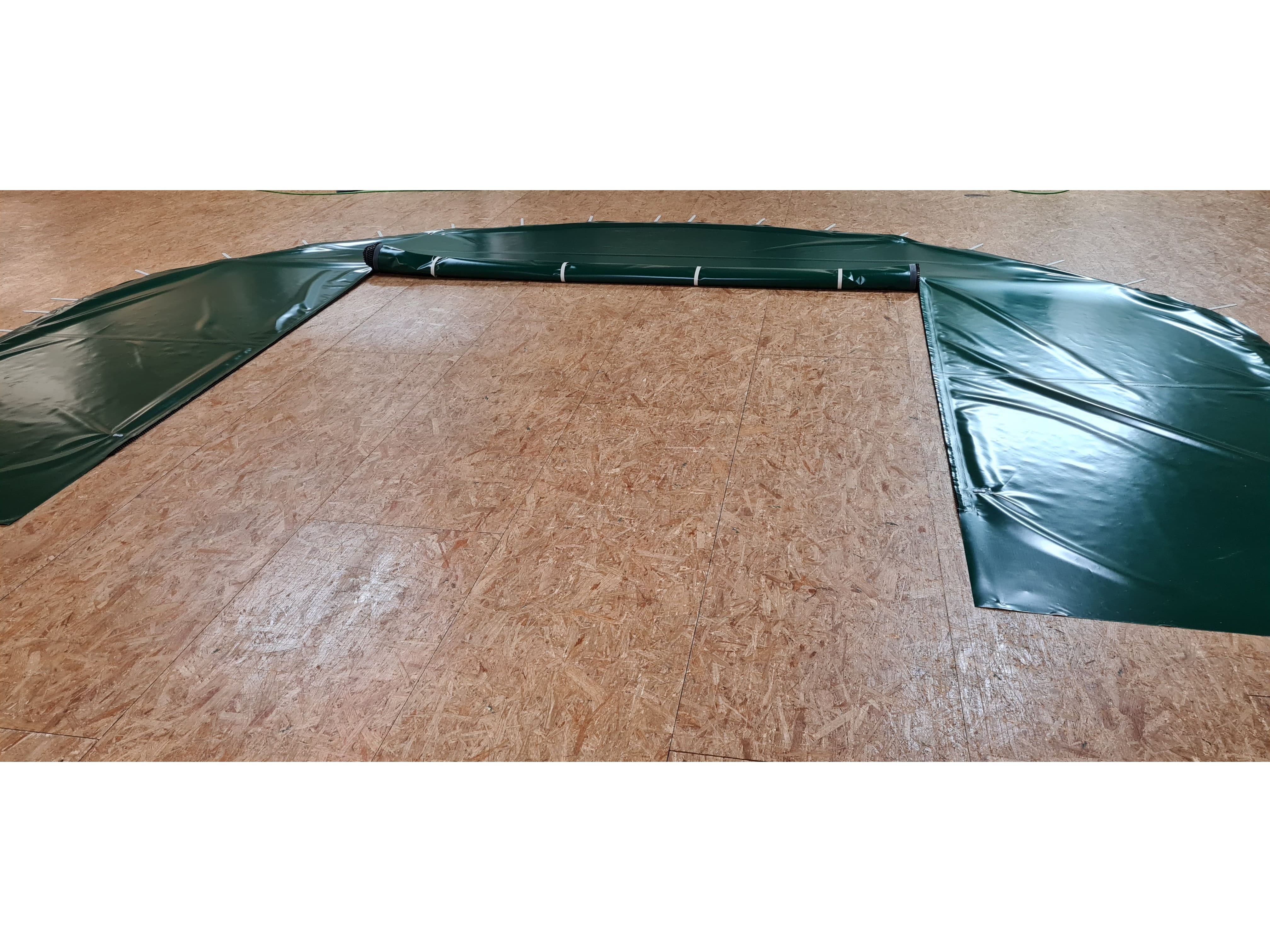 COVER ALL Torkombination 6 m, reißverschlussgiebel, torkombination, farbe grün