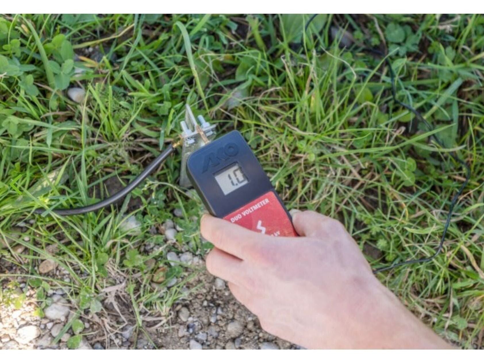 AKO Digital-DUO-Voltmeter für Weidezaungeräte, Elektrozäune, Vlies-Akkus