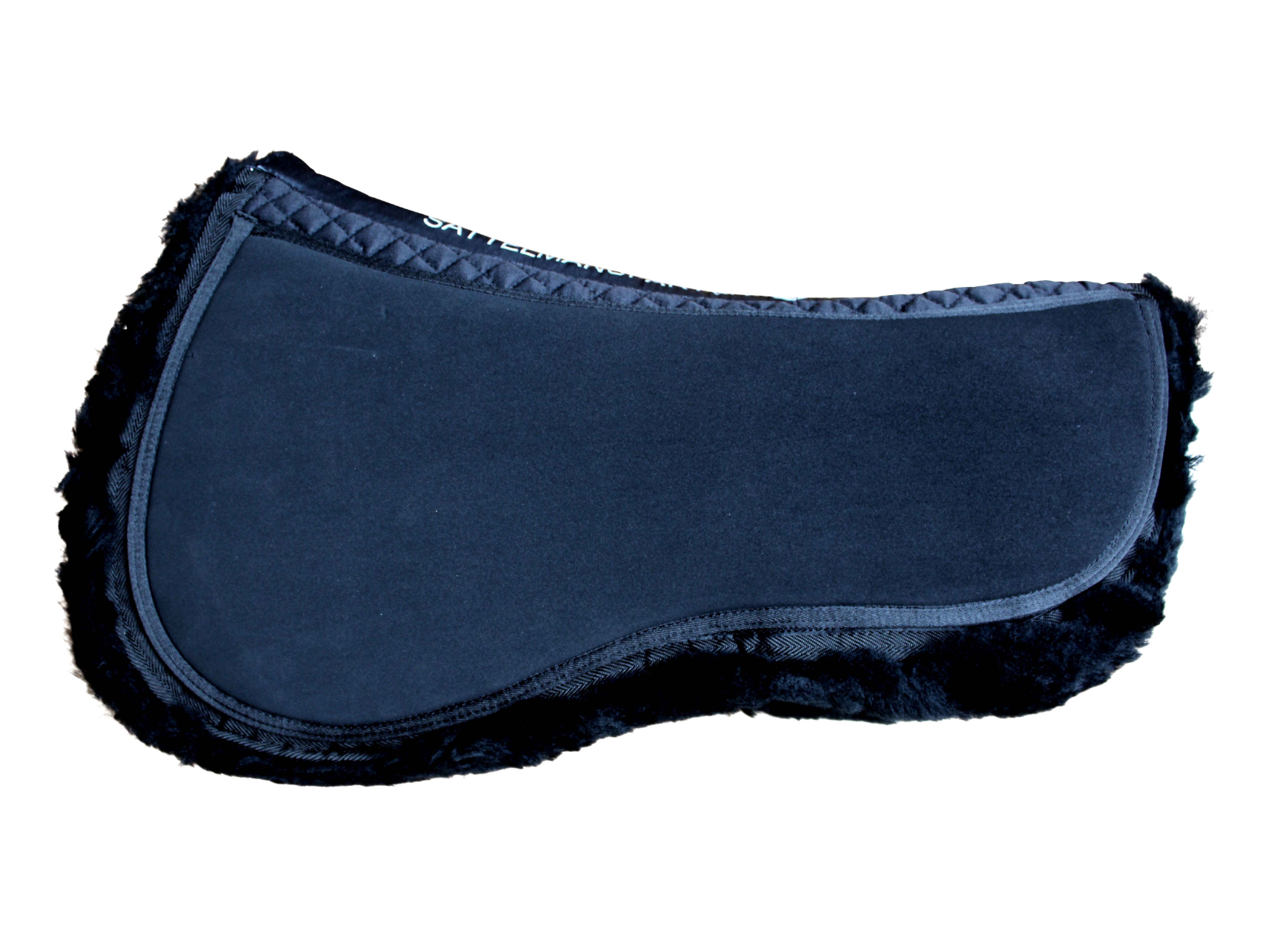 Schone Pferd & Sattel, mit dem Sattelpad Protec Pad mit Lammfell und wirke Problemfällen, wie Ungleichheit des Pferdes oder Atrophie der Muskulatur, positiv entgegen, ohne, den sehr nahen Kontakt zum Pferd zu verlieren