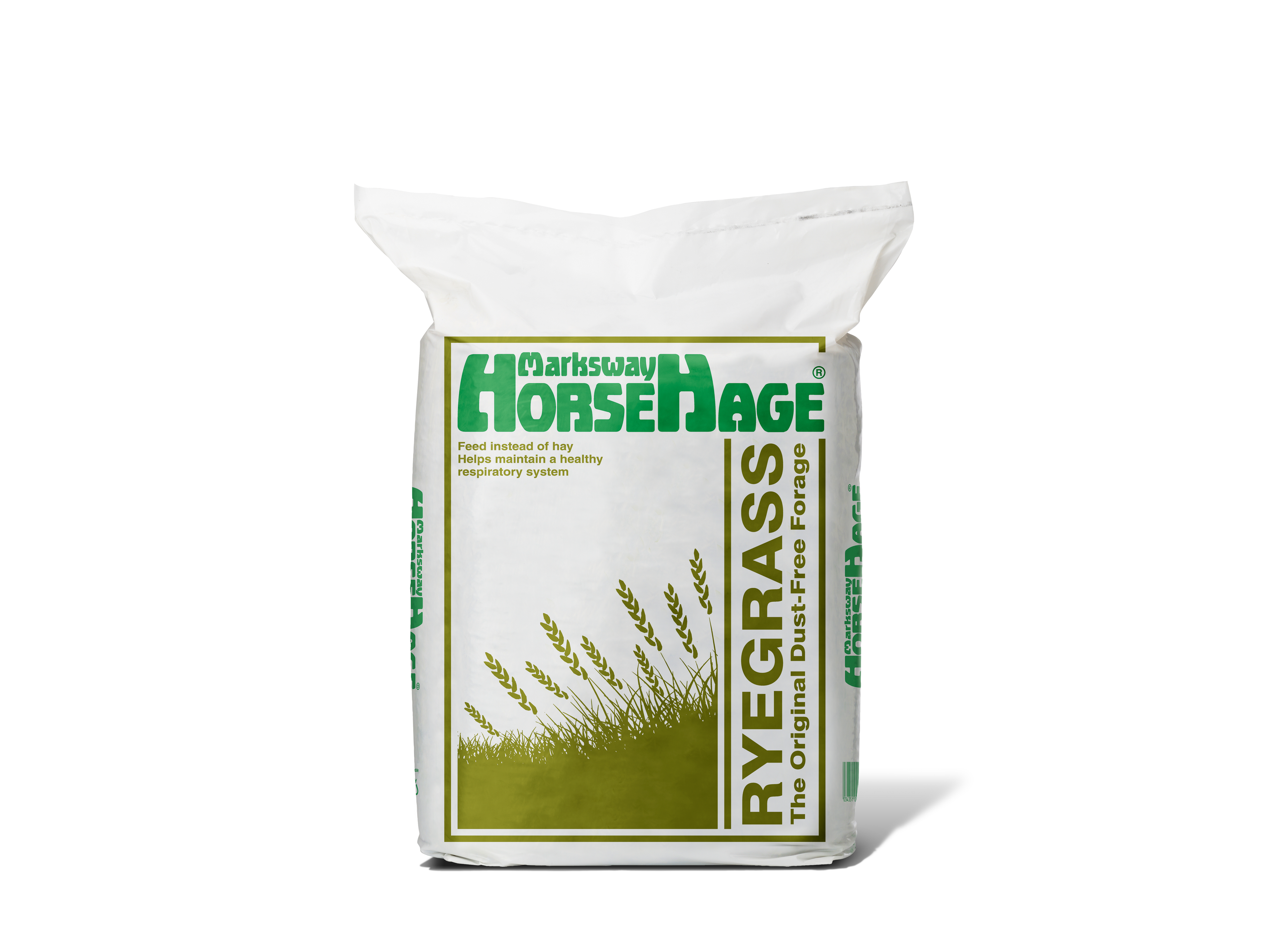 HorseHage Ryegrass grün ist ein hochwertiges Grundfutter für Pferde und wird aus einer speziell angebauten Weidelgrasmischung hergestellt – ideal für normal beanspruchte Reitpferde