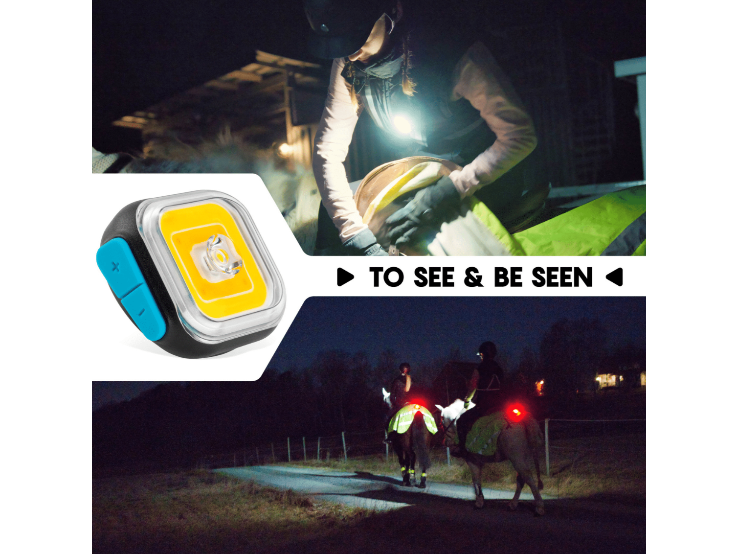 Meolinq Light 01 tragbare Lampe (500 Lumen) für Reiter