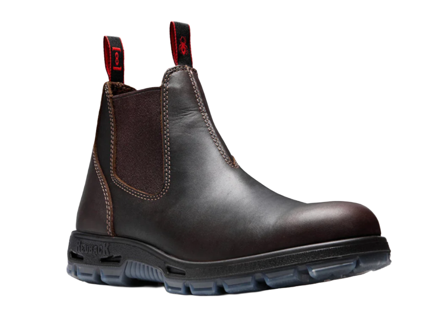 Redback Bobcat USBOK Chelsea Boot Braun Stahlkappe, Außenansicht