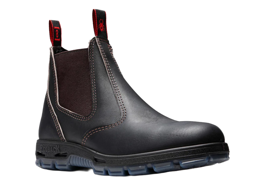 Redback Bobcat USBOK Chelsea Boot Braun Stahlkappe, Außenansicht