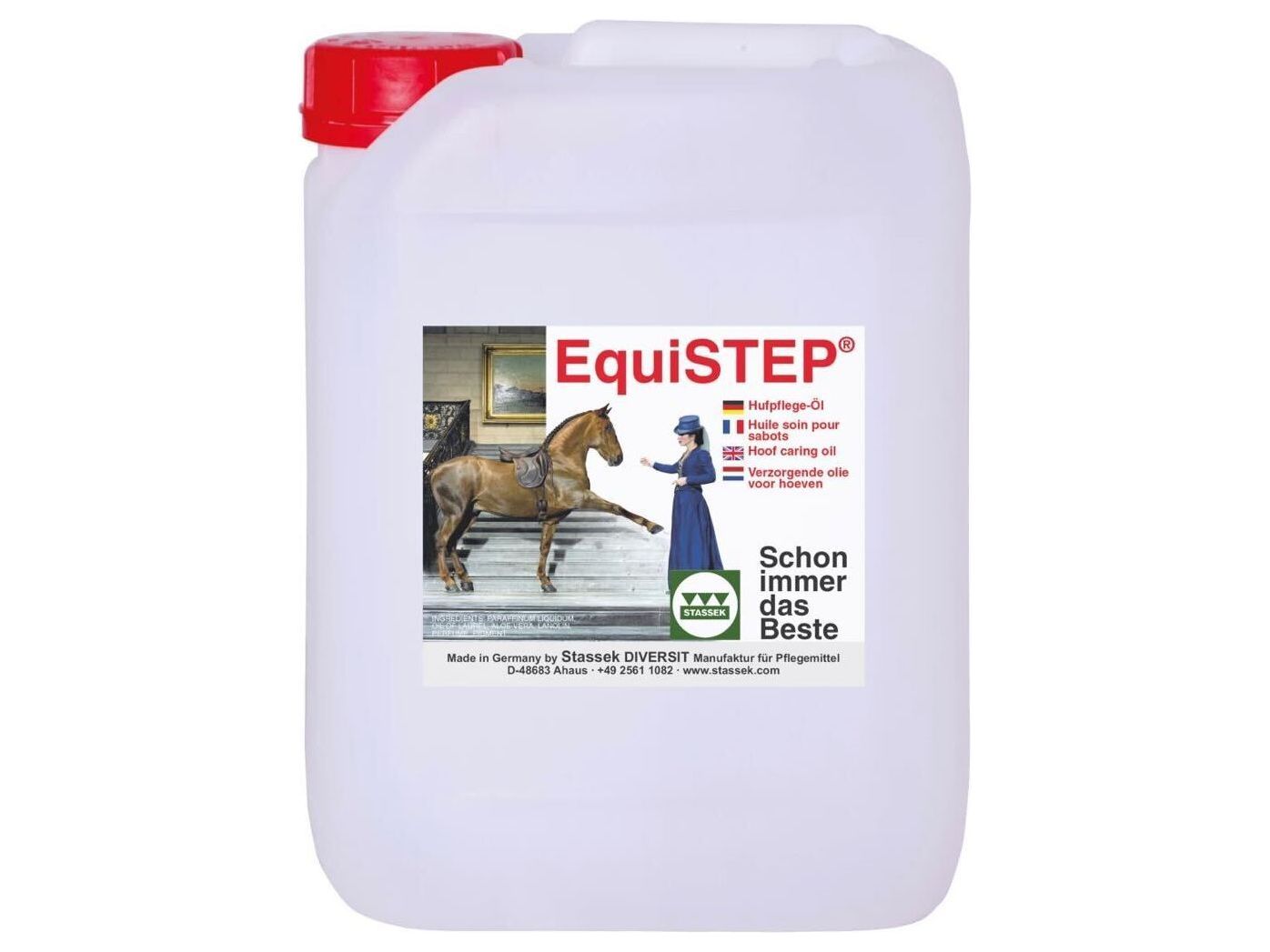 EquiSTEP® Hufpflege-Öl mit Lorbeeröl, Aloe Vera und Lanolin für Deine Pferde und Ponys – pflegt - schützt - regeneriert und stärkt - fördert das Hufwachstum