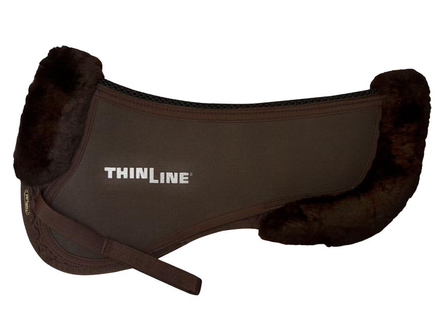 ThinLine Trifecta Sattelpad mit Fellkranz vorne & hinten