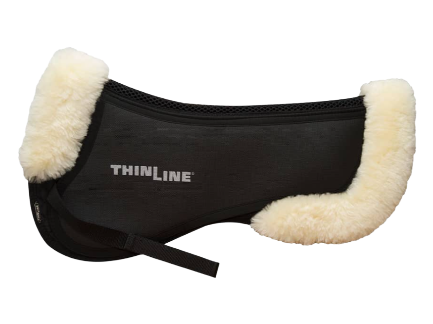 ThinLine Trifecta Sattelpad mit Fellkranz vorne & hinten