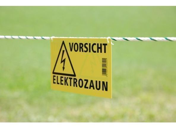 Icelandic Horse Warnschild Vorsicht Elektrozaun