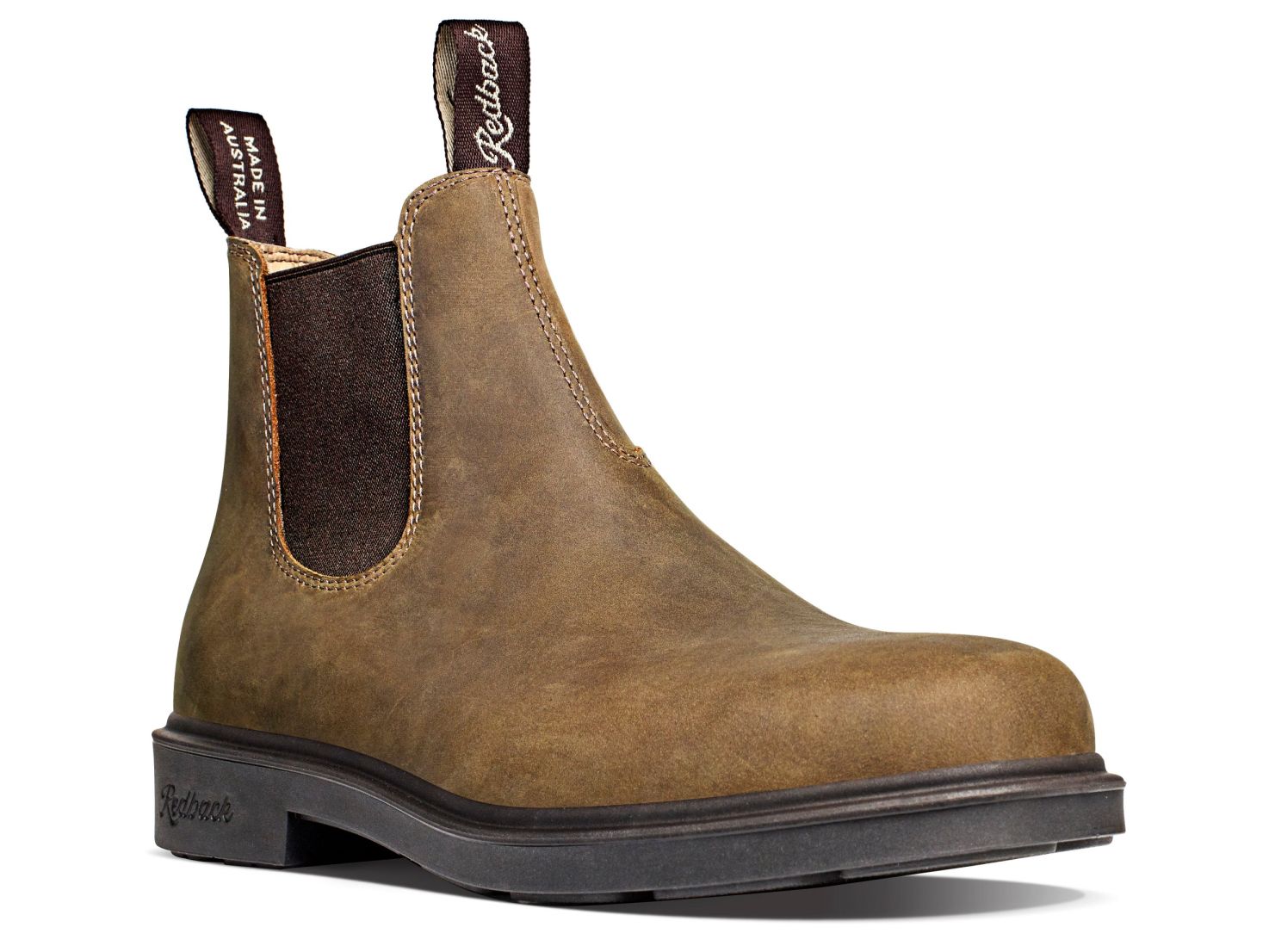 Redback Whistler Chelsea Boot Pipeline Tan Nubuk, Außenansicht