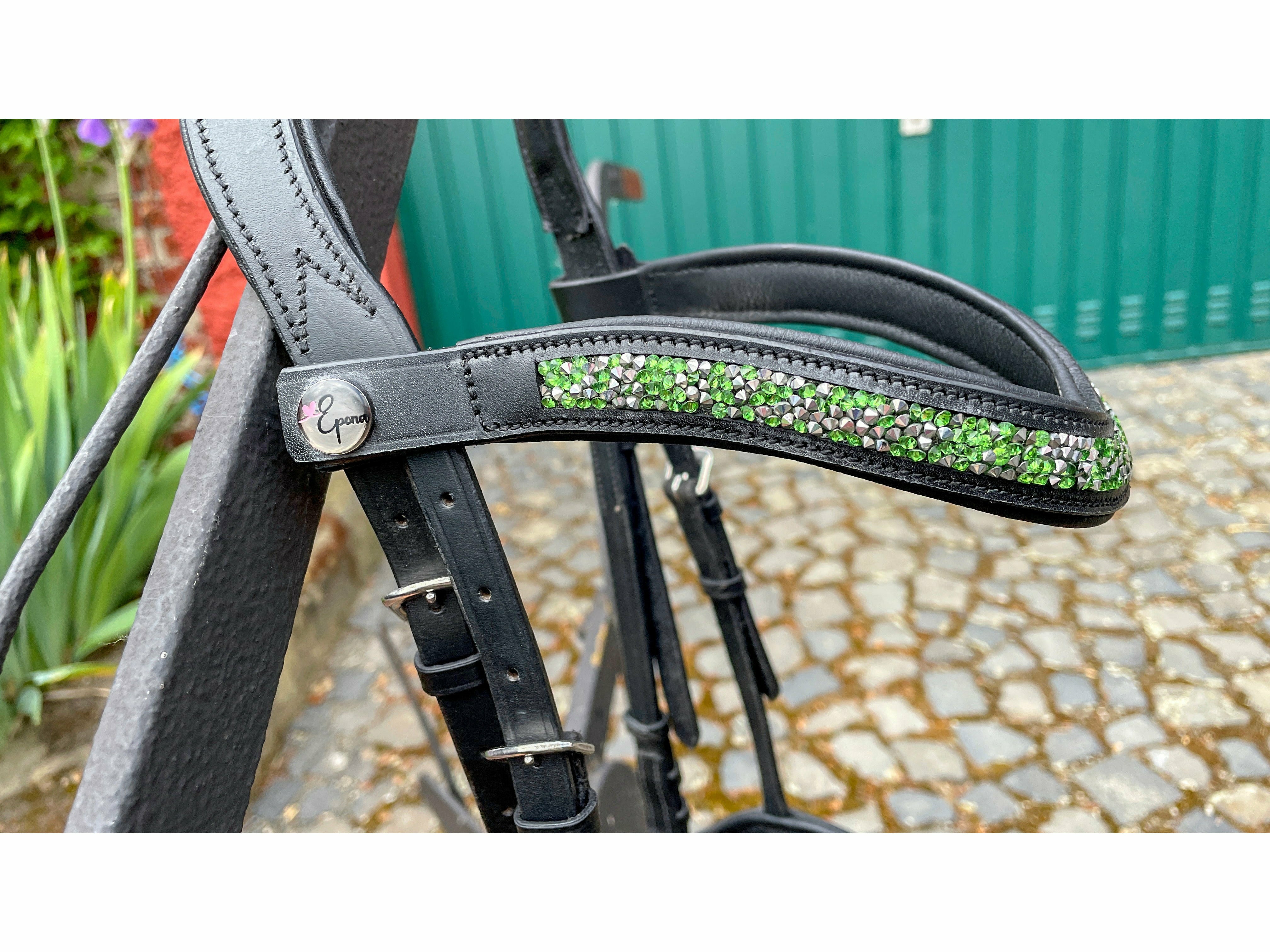 Epona anatomical bridle moss green