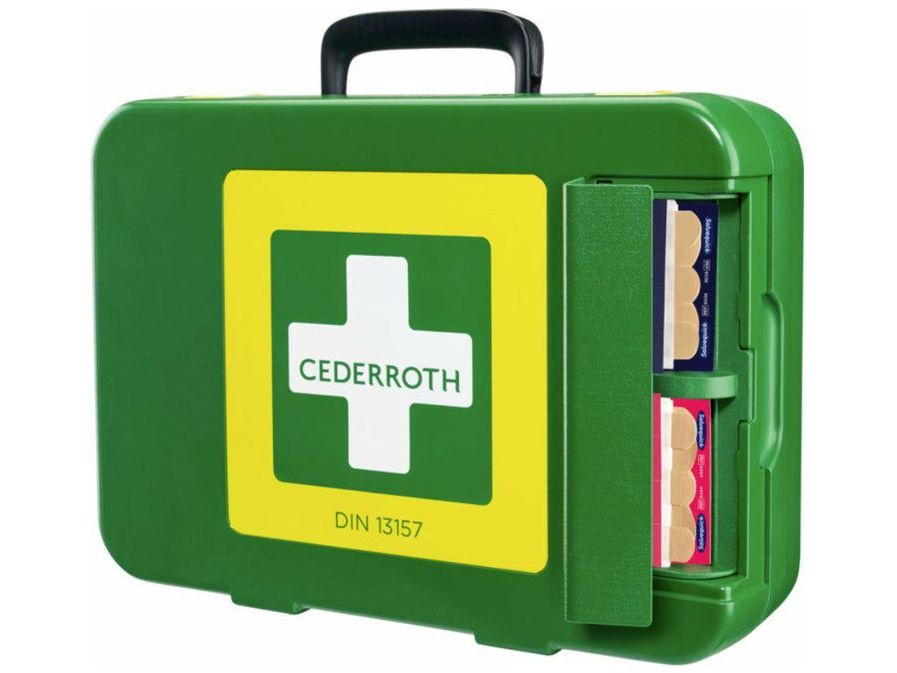 Cederroth strapazierfähiger Erste Hilfe Koffer, gemäß DIN 13157