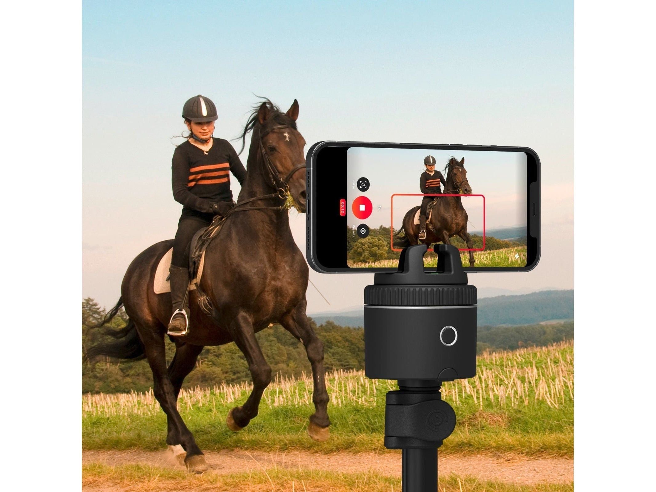 Pivo Standard Pack Smartphone Halterung – automatische 360° Aufnahme beim Reiten