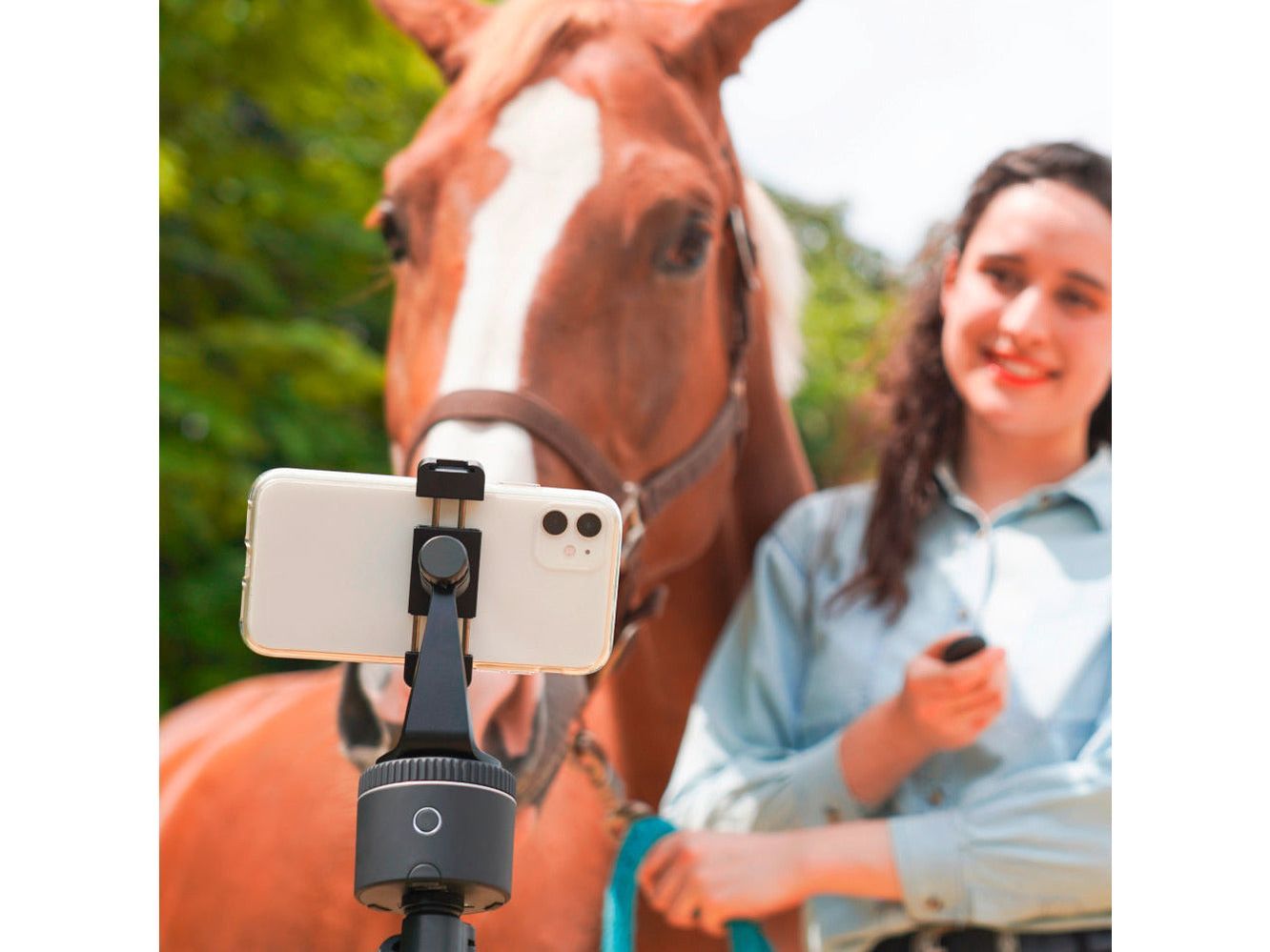 Pivo Standard Pack Smartphone Halterung – automatische 360° Aufnahme beim Reiten