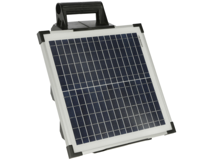 Leistungsstarkes Kompakt-Solargerät für normale Zaunanlangen mit geringem Bewuchs - Ideal für Pferde- und Rinderweiden, Ziegen, Hühner, Hausschweine