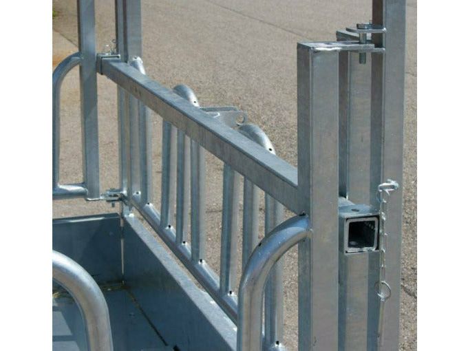 KERBL Viereckraufe mit Palisadenfressgitter