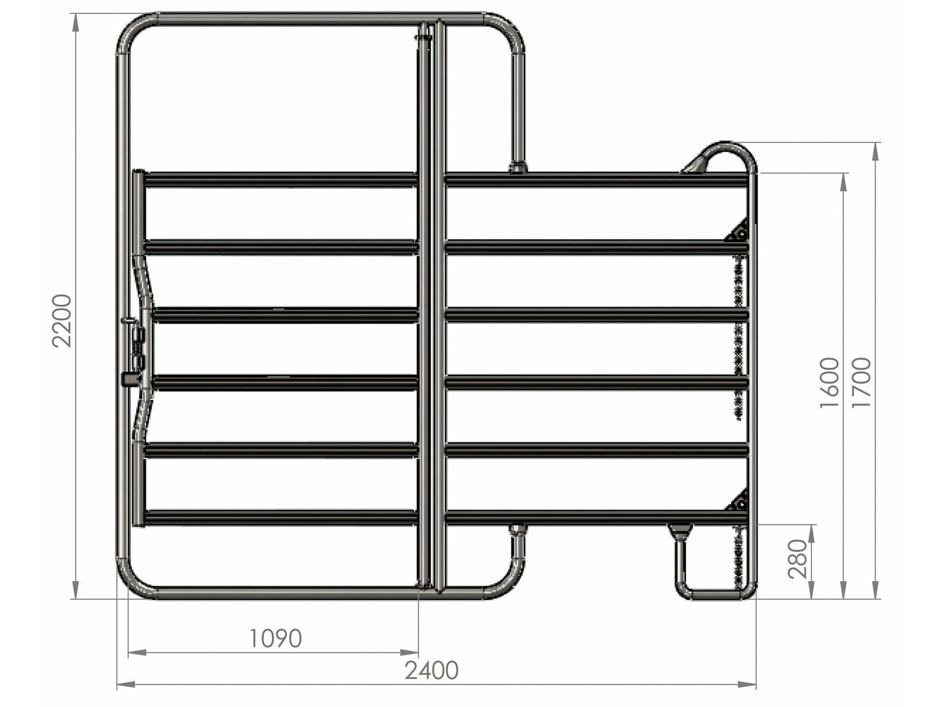 Panneau de pâturage KERBL avec portail