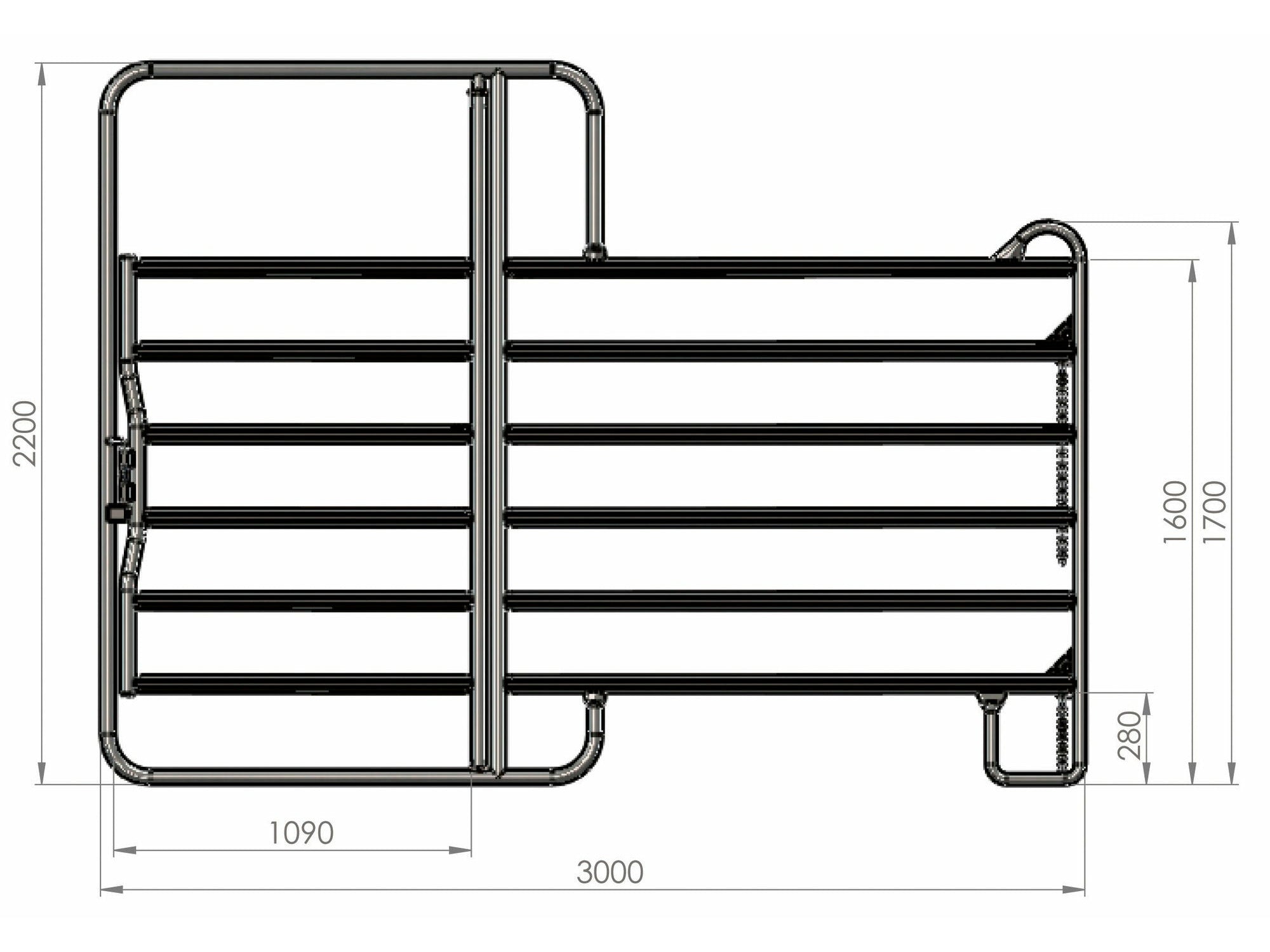 Panneau de pâturage KERBL avec portail