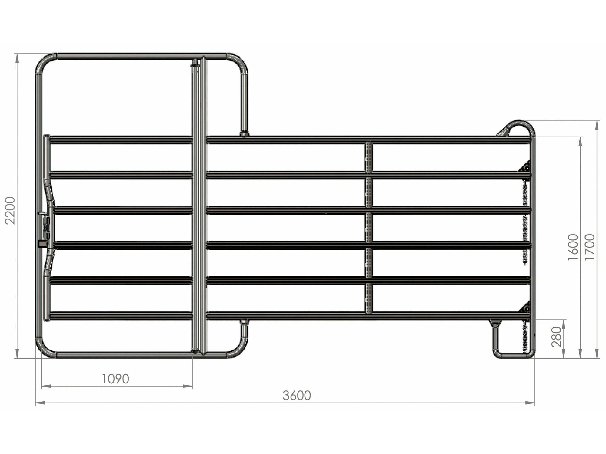 Panneau de pâturage KERBL avec portail