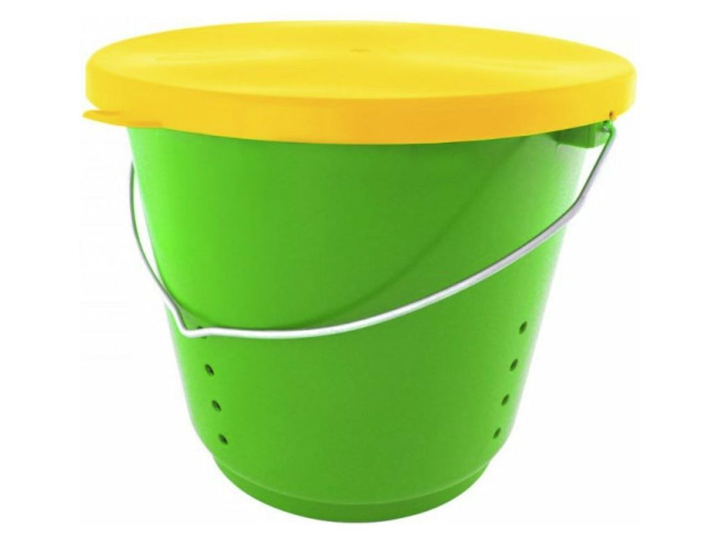 Seau ventilé Islandic Horse pour pain, carottes, pommes, etc., 12 litres, couvercle inclus