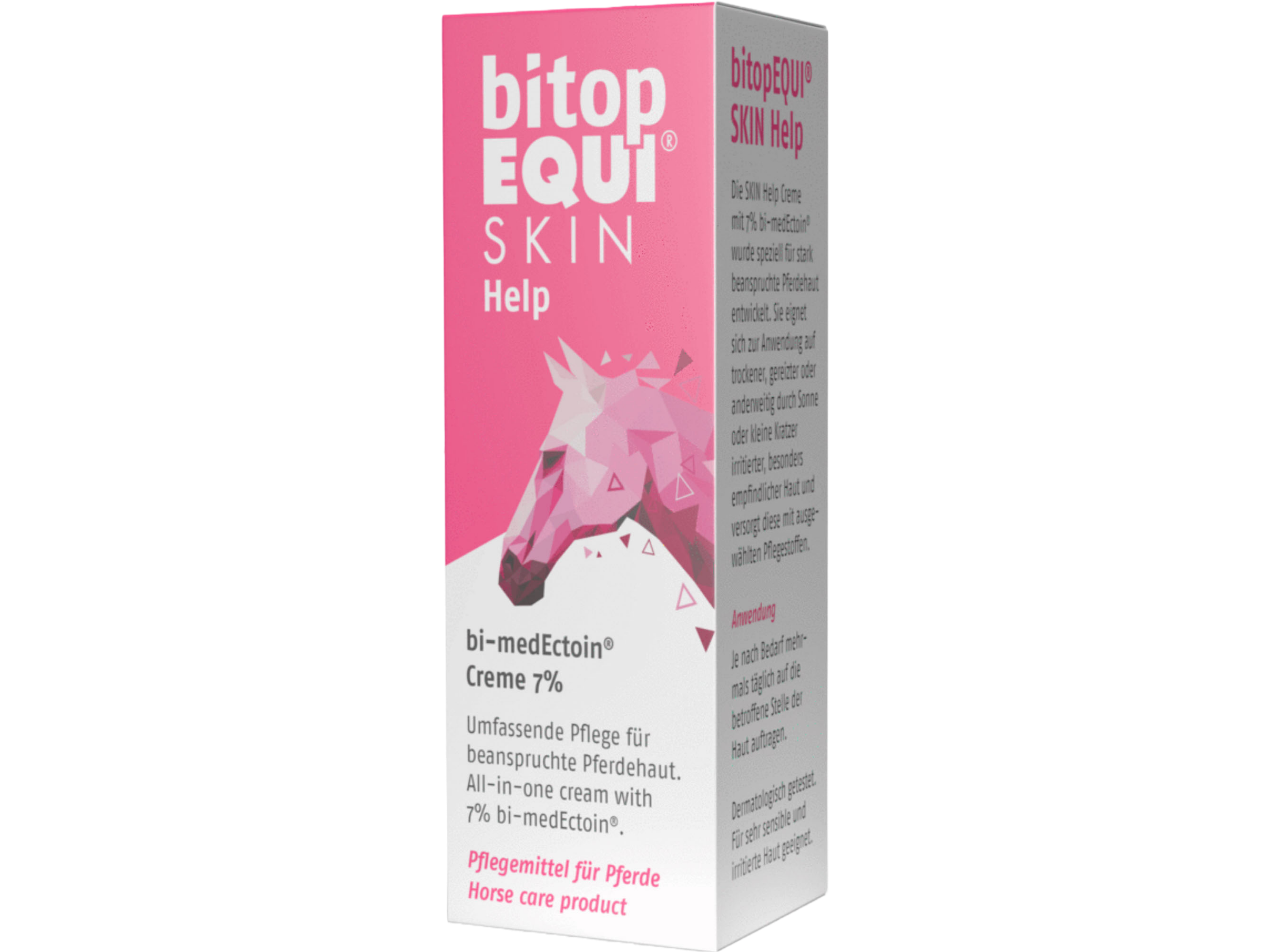 bitopEQUI® SKIN Help ist die all-in-one Creme für beanspruchte Pferdehaut – ein absolutes MUST-HAVE für jeden Putzkasten