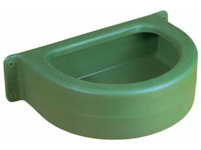 Wandkunststofftrog, halbrund grün