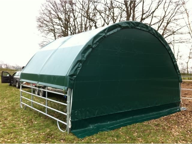 COVER ALL Giebelwand 4 m, giebel lang, giebel mit überhang, farbe grün