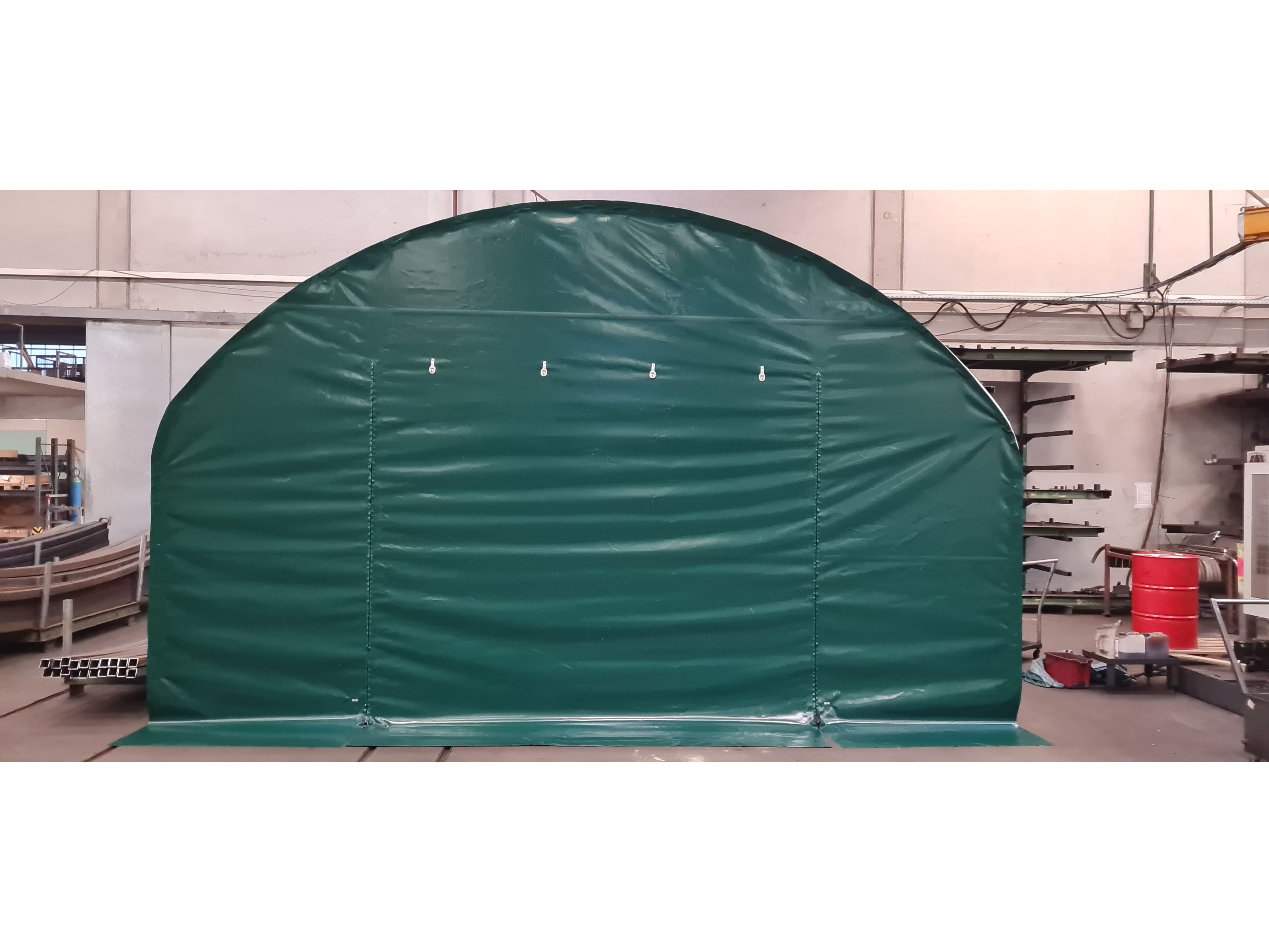 COVER ALL Zaunelement 6 m, Detailansicht am Mobile Cover