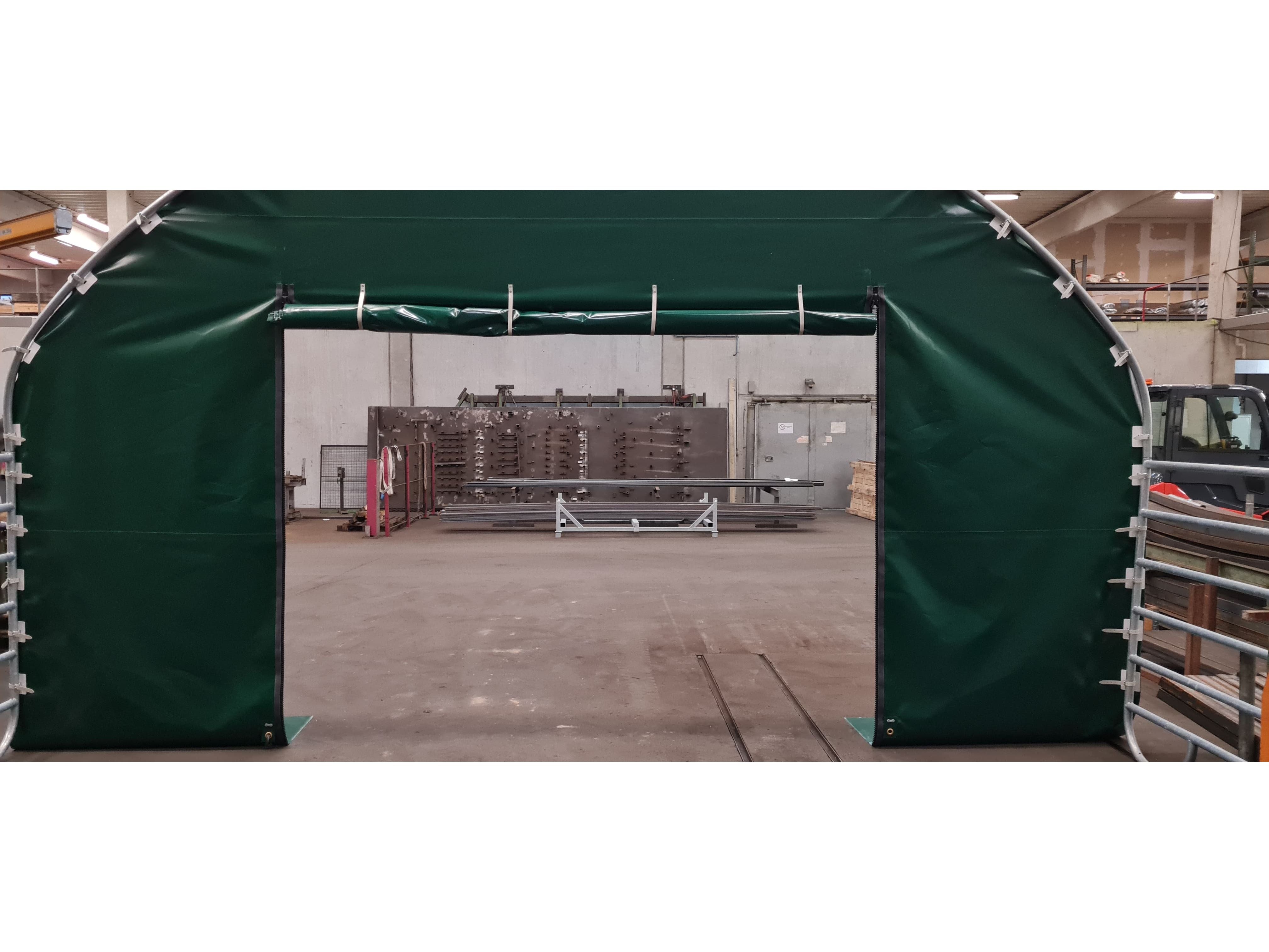 COVER ALL Giebelwand 6 m, reißverschlussgiebel, torkombination, farbe grün