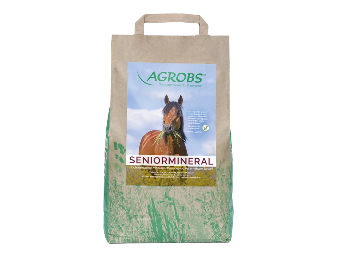 Agrobs Seniormineral - Die Rundumversorgung für das Senior-Pferd und für Pferde mit erhöhtem Bedarf