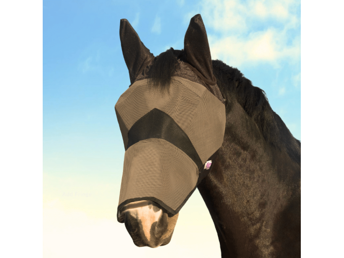 KM Elite Combat Fliegenmaske mit Ohren, stabiler Sitz und Netzmaterial