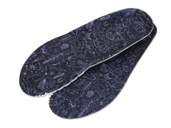 Yabbies Kids Boots Einlegesohlen, schwarz mit Tiermuster