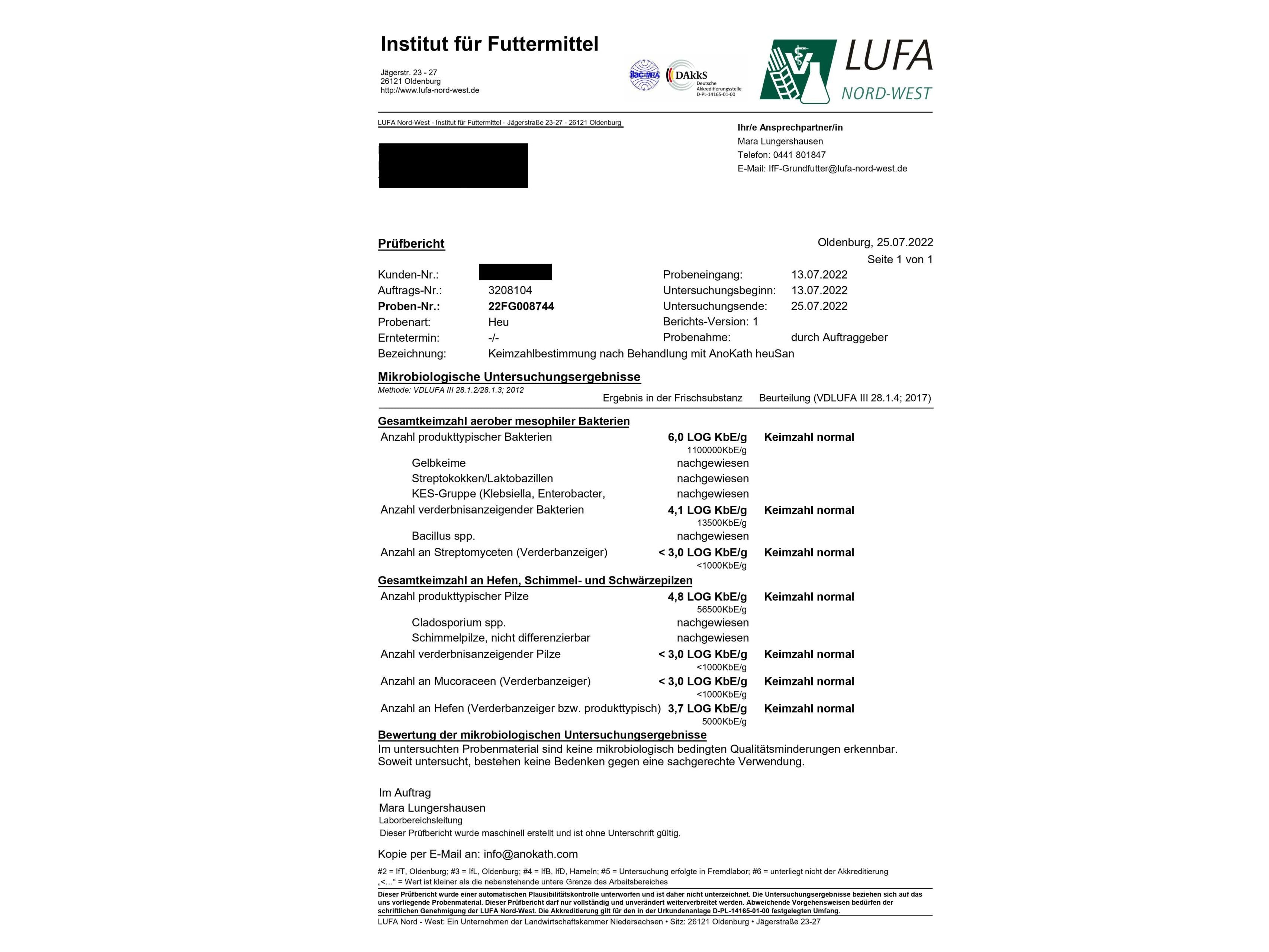 AnoKath® heuSan – Konzentrat zur Heuhygiene & Heu-Desinfektion im Stallalltag