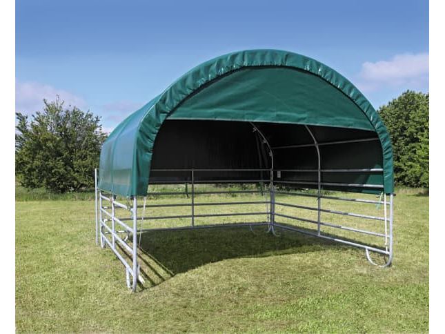 COVER ALL Giebelwand 4 m, 4 x 4 m, dachfolie kurz, giebel kurz, windschutznetz, farbe grün