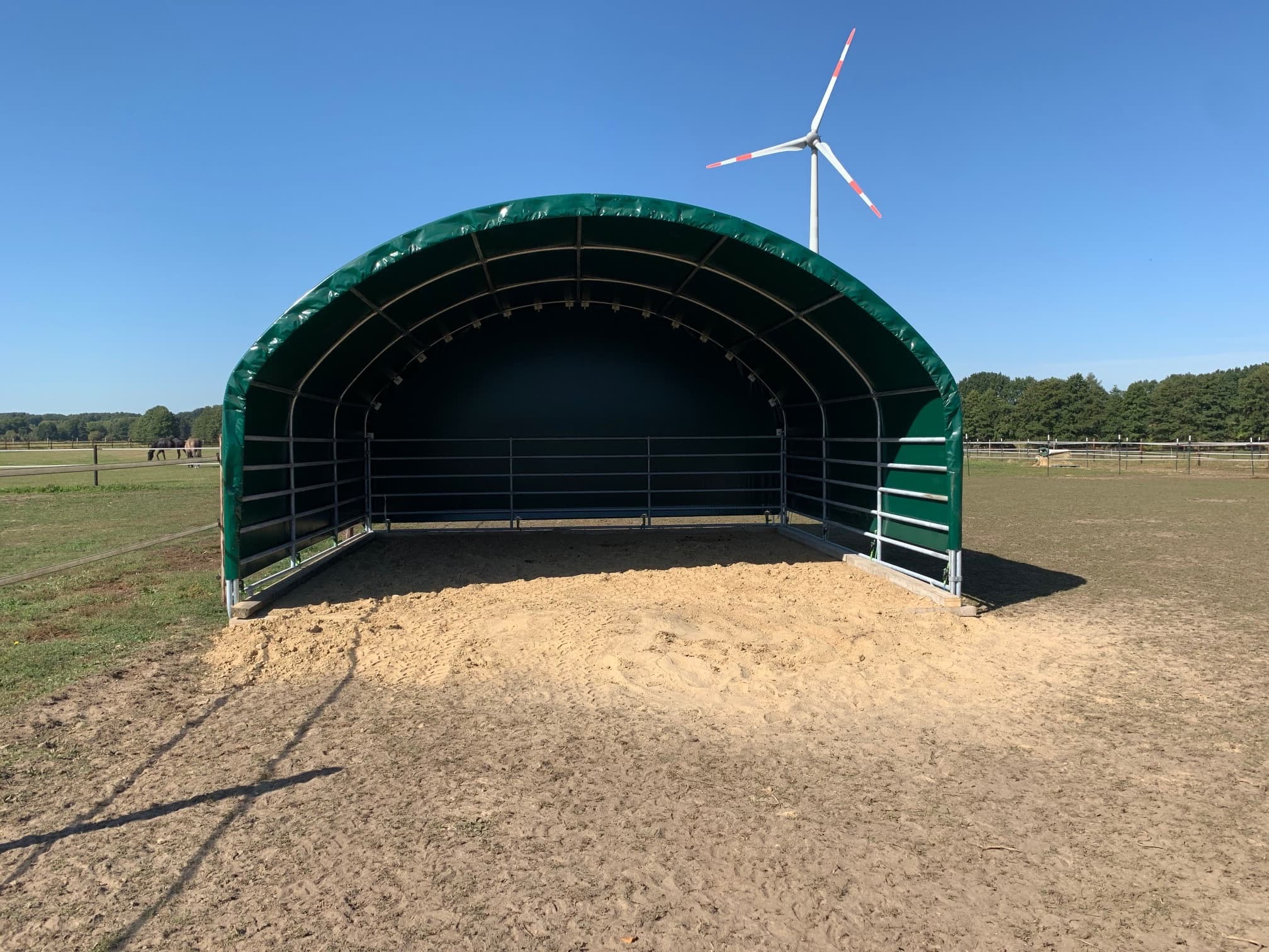 COVER ALL Giebelwand 6 m, 6 x 6 m, dachfolie lang, giebel lang, farbe grün