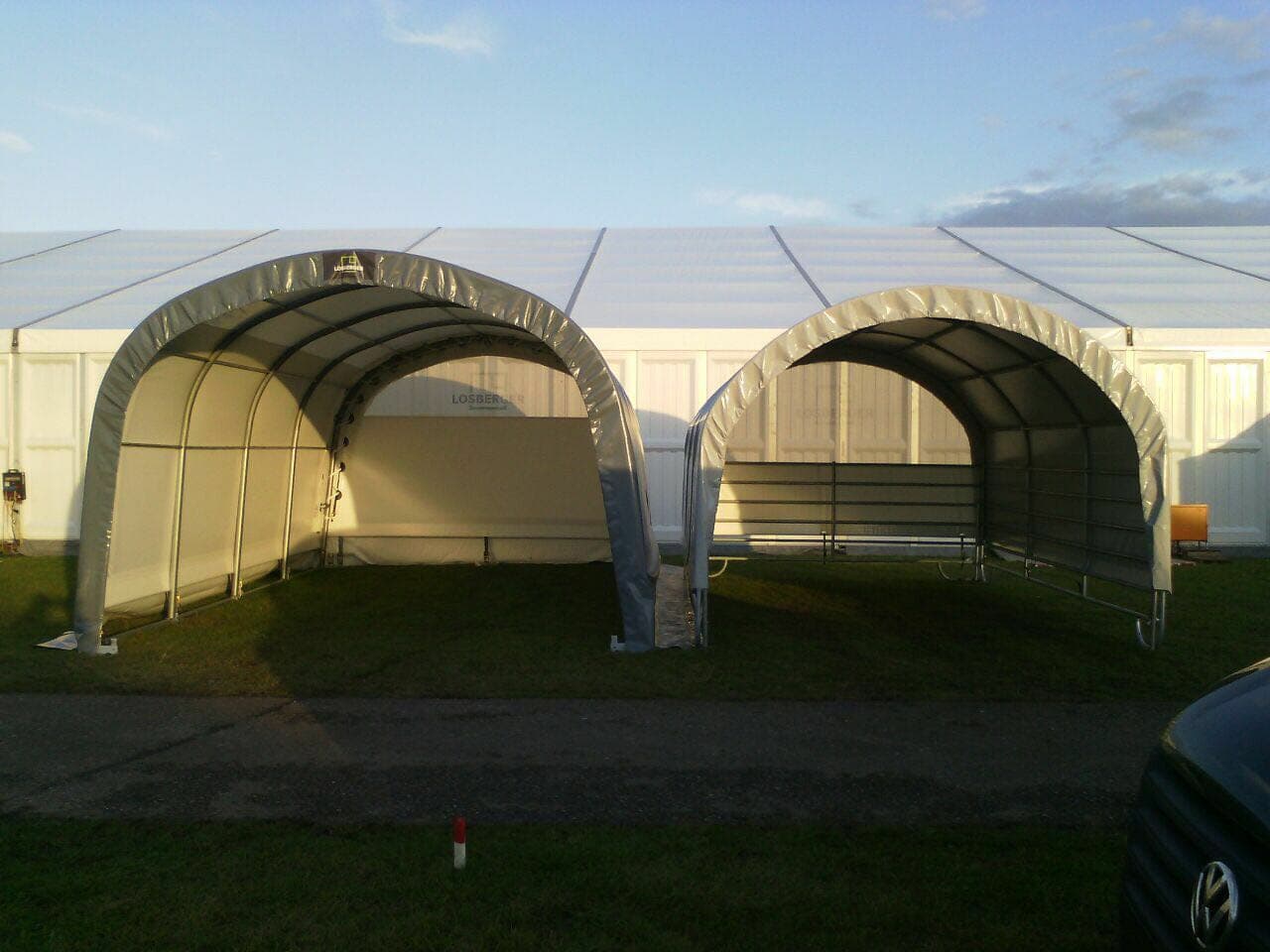 COVER ALL Giebelwand 6 m, 6 x 4 m, dachfolie lang, farbe grau