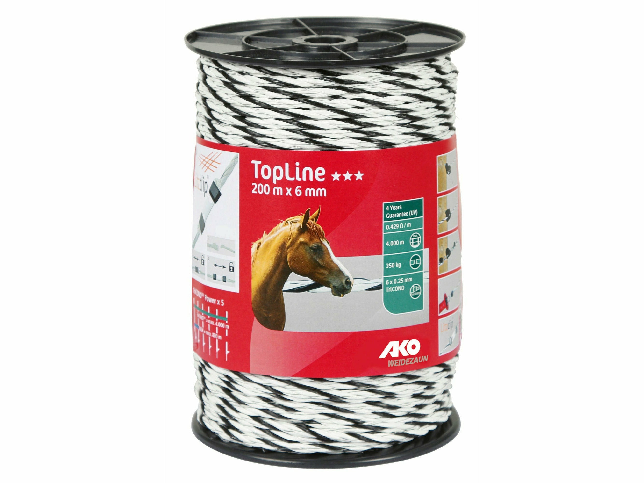 Corde de clôture électrique AKO TopLine Plus