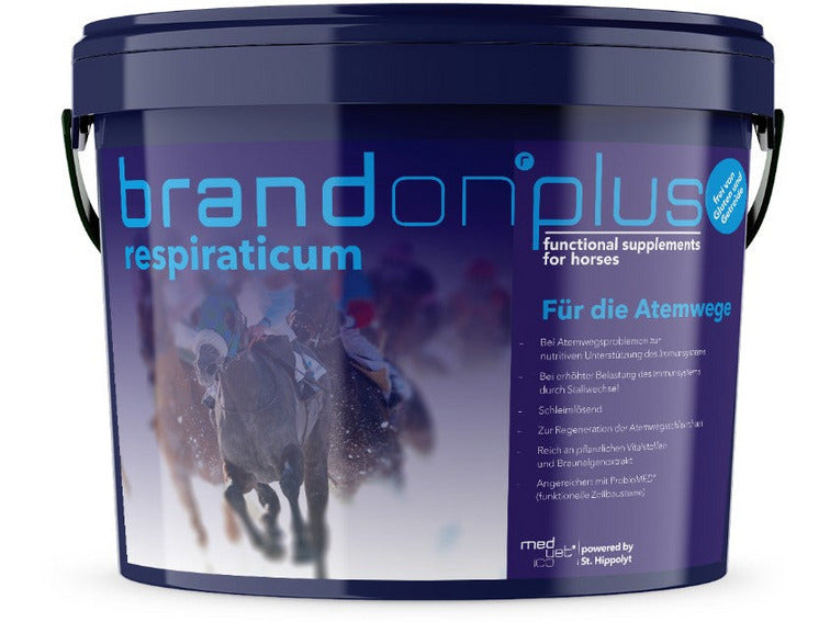 Brandon plus Respiraticum ist ein Ergänzungsfuttermittel für Pferde bei Atemwegsproblemen und zur nutritiven Unterstützung des Immunsystems