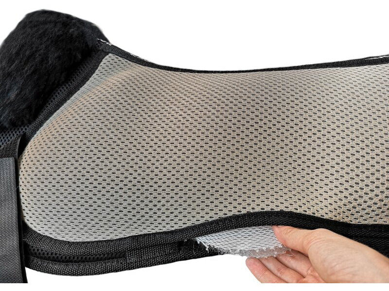 Engel - AirTec Plus lambskin saddle cushion can be upholstered with functional fabric