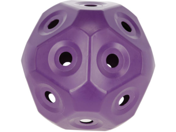 Der Futterspielball HeuBoy ist für die Verwendung im Stall, auf der Weide oder Paddock bestens geeignet