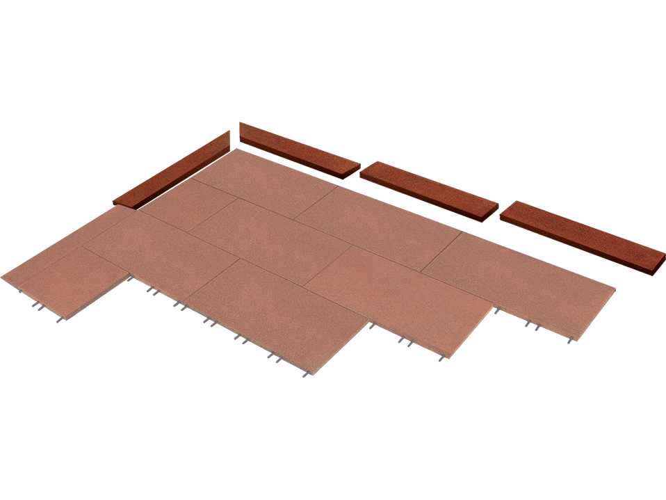 Kraiburg Komfortex® Randeckprofile 1000 x 250 x 40/10 mm