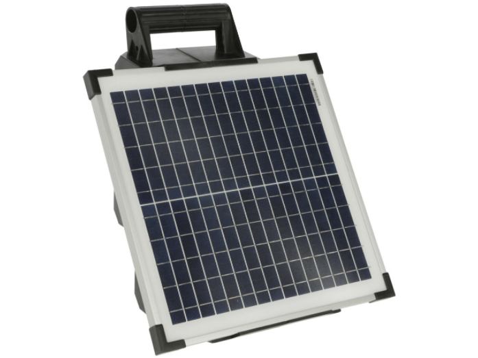 Leistungsstarkes Kompakt-Solargerät für normale Zaunanlangen mit geringem Bewuchs - Ideal für Pferde- und Rinderweiden, Ziegen, Hühner, Hausschweine