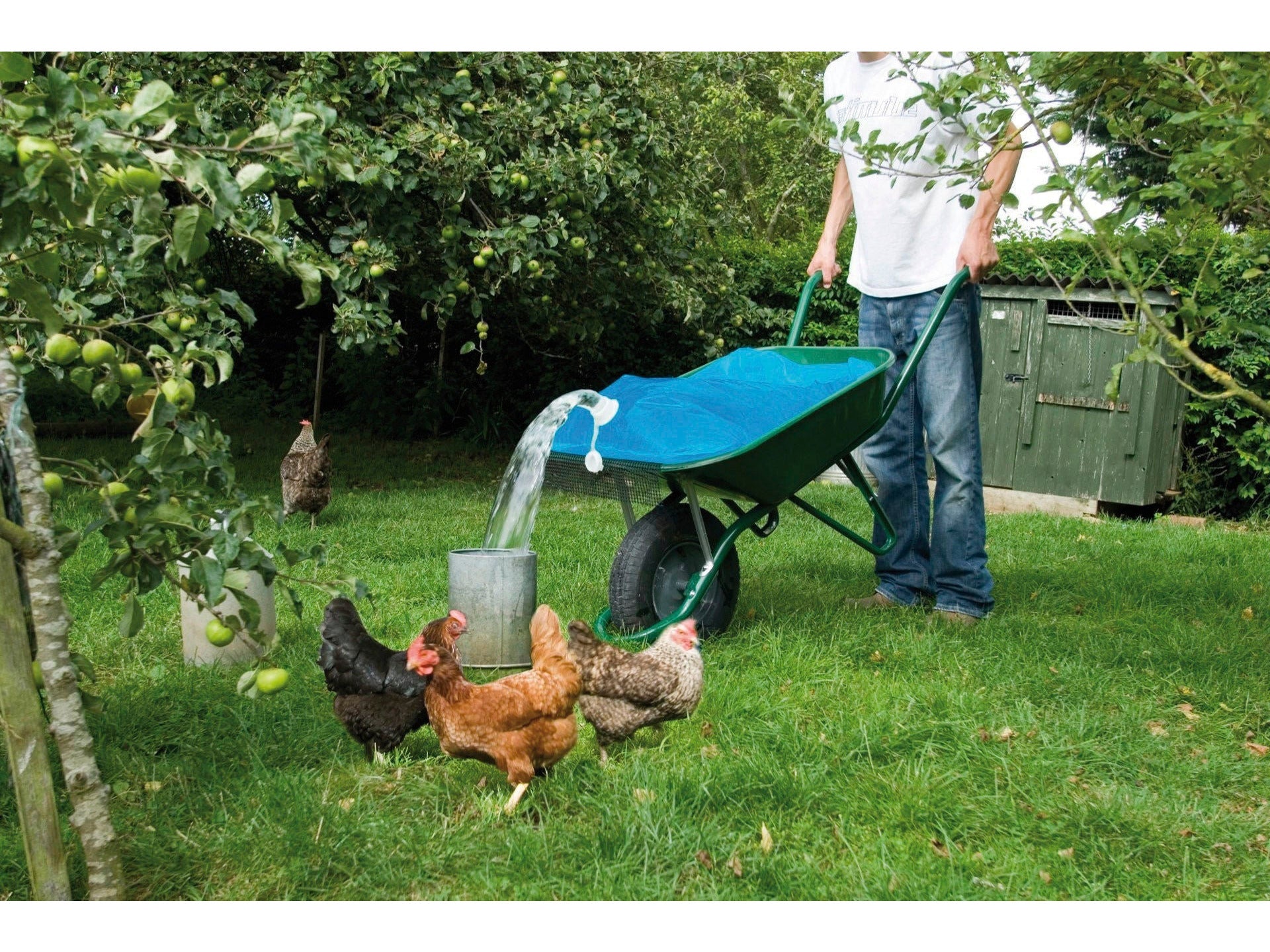 Icelandic Horse water container H2GoBag for wheelbarrows