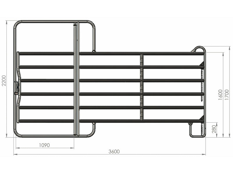 KERBL Weidepanel mit Tor