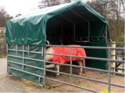 tente pour chevaux Tente de pâturage pour chevaux islandais standard 3 mx 3 m