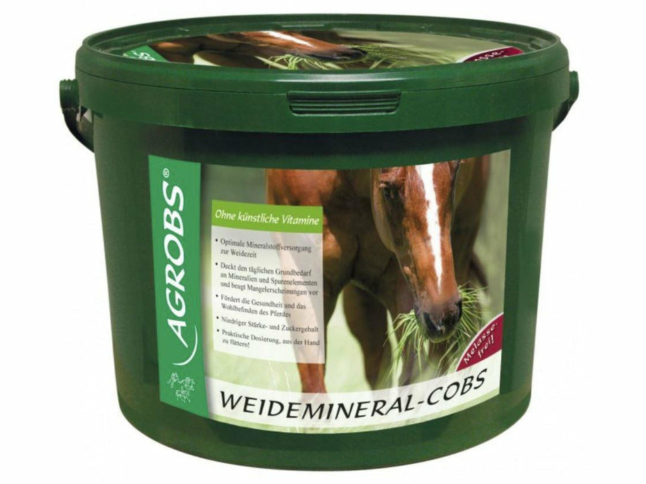 Agrobs Weidemineral-Cobs 10 kg Eimer - Das ideale Mineralfutter in der Weidesaison